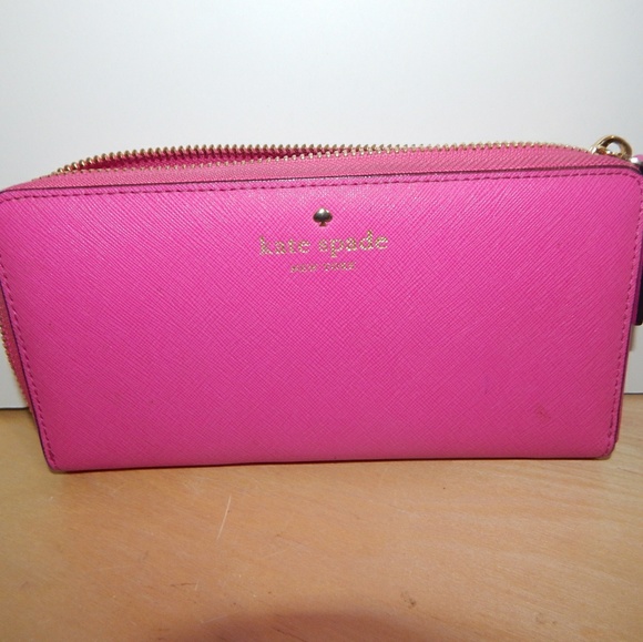 kate spade Handbags - Kate Spade Hot Pink Wallet